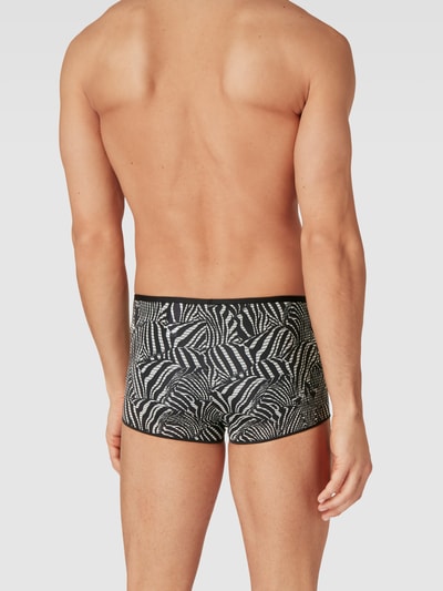 HOM Boxershort met dierenprint, model 'MARTY' Zwart - 4