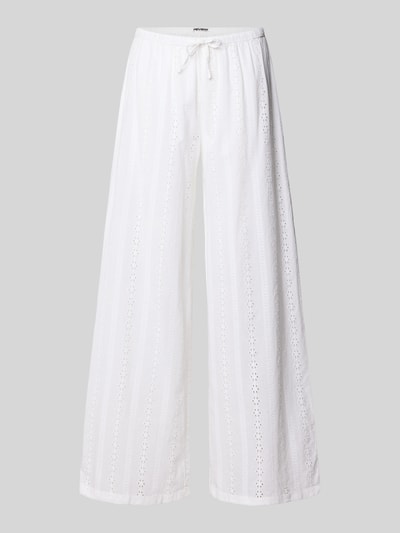 Review Stoffen broek met elastische band Wit - 2