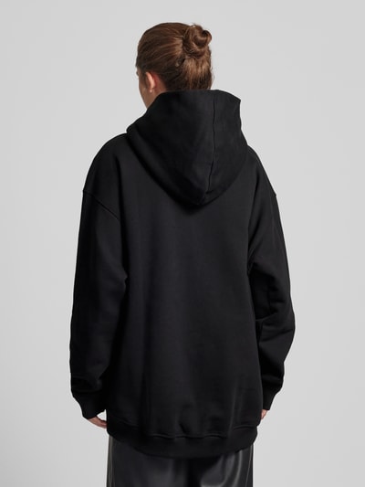 Karo Kauer Oversized Hoodie mit Label-Print Black 5