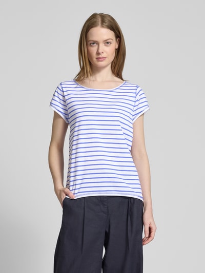 Christian Berg Woman T-Shirt mit Kappärmeln Blau 4