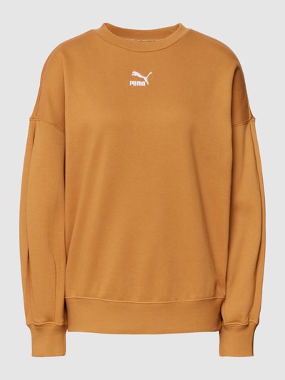 Puma Bluza o kroju oversized z wyhaftowanym logo Orzechowy 2