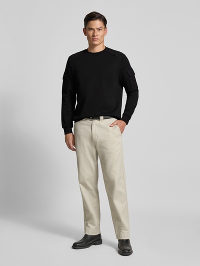 Antony Morato Regular fit sweatshirt met viscose, model 'In' Zwart - 1
