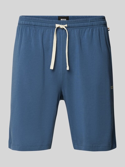 BOSS Sweatshorts mit elastischem Bund Jeansblau 2