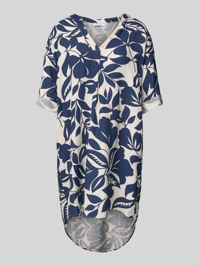 ZABAIONE Tunikakleid mit verlängertem Rückteil und Tunikakragen Marine 2