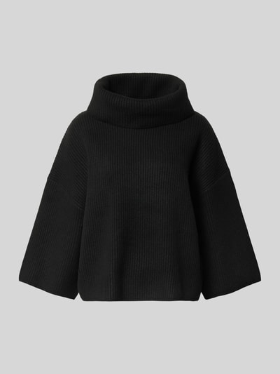 comma Relaxed Fit Strickpullover mit Rollkragen Black 2