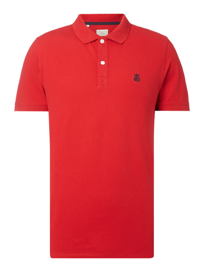 Selected Homme Poloshirt mit Logo-Stickerei Rot 1