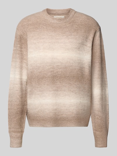Jack & Jones Strickpullover mit Rundhalsausschnitt Modell 'JORMEADOWS' Beige 2