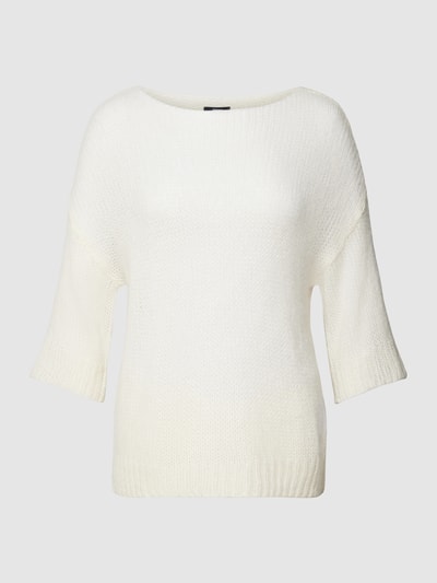 JOOP! Gebreide pullover met structuurmotief Offwhite - 2