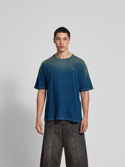 Diesel T-Shirt mit Label-Stitching Hellblau 4