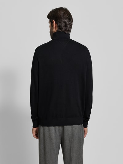 Tommy Hilfiger Regular fit coltrui van een mix van katoen en kasjmier Zwart - 5