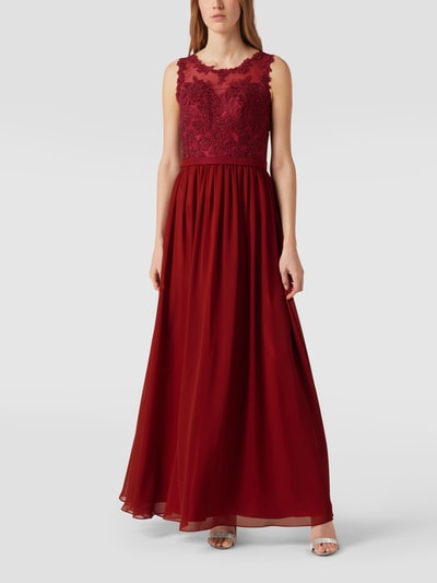 Mascara Abendkleid mit Pailletten Bordeaux 1