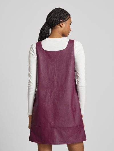 Only Oversized mini-jurk zonder mouwen, model 'JOSIE' Bordeaux - 5