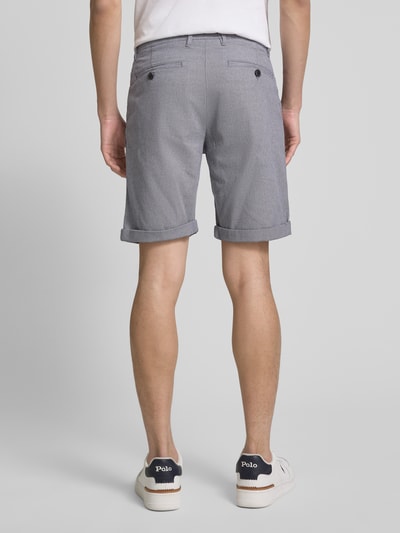 SELECTED HOMME Slim Fit Shorts mit Strukturmuster Modell 'LUTON' Blau Melange 5