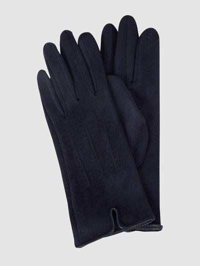 EEM Touchscreen-handschoenen in suèdelook Donkerblauw - 1