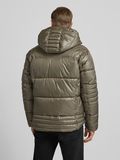 Tom Tailor Regular Fit Steppjacke mit Kapuze Oliv 5