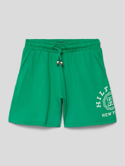 Tommy Hilfiger Teens Sweatshorts met elastische band Groen - 1