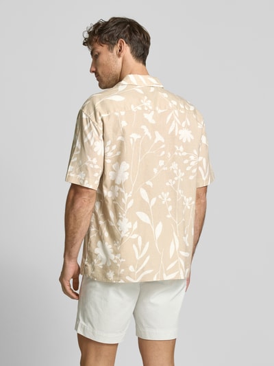 MCNEAL Tailored Fit Leinenhemd mit 1/2-Arm Ecru 5