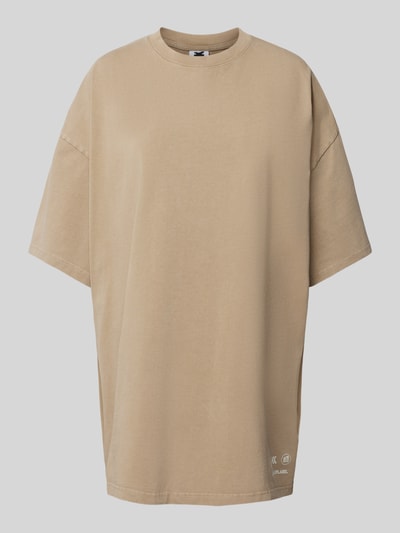 Karo Kauer Oversized T-Shirt mit Label-Print Sand 1