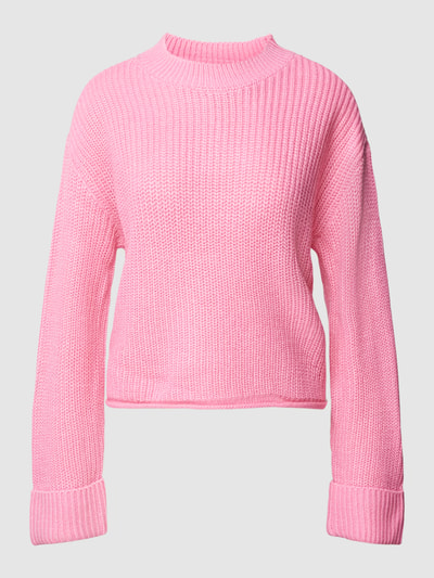 Vero Moda Strickpullover mit Rundhalsausschnitt Modell 'SAYLA' Pink 2