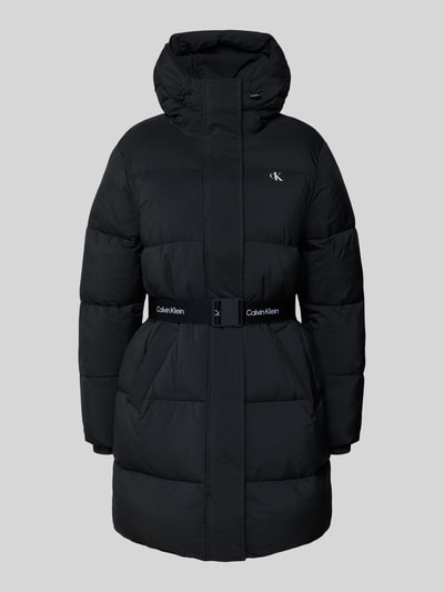Calvin Klein Jeans Steppmantel mit Label-Print Black 2