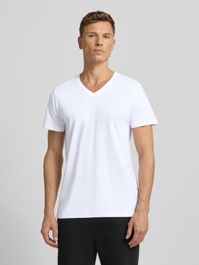 Christian Berg Men T-Shirt mit V-Ausschnitt im 2er-Pack Weiss 4