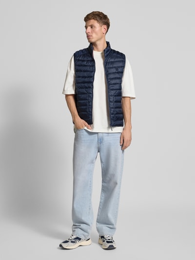 Jack & Jones Gewatteerde bodywarmer met ritszakken Marineblauw - 1