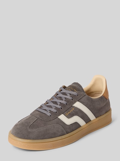 GANT Sneakers van leer met vetersluiting, model 'Cuzima' Steengrijs - 1
