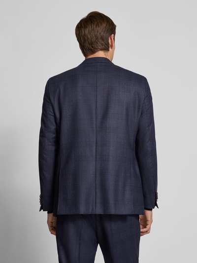 Carl Gross Regular fit 2-knoops colbert van scheerwol, model 'Tilano' Marineblauw - 5