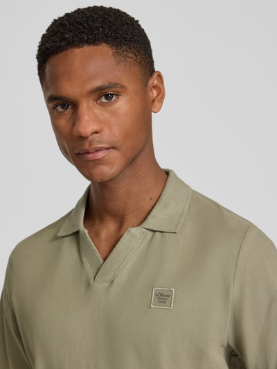 s.Oliver RED LABEL Regular Fit Poloshirt aus reiner Baumwolle Khaki 3