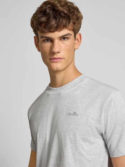 Ellesse T-shirt met labelstitching en ronde hals Lichtgrijs - 3