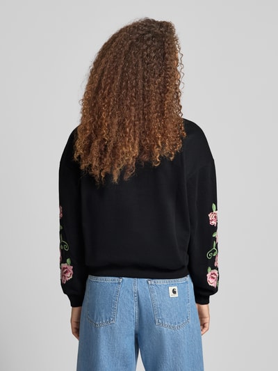 Only Regular fit sweatshirt van katoenmix, model 'BROOKLYN' Zwart - 5