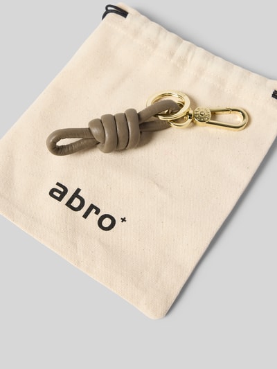 Abro Brelok do kluczy ze skóry naturalnej z wyhaftowanym logo Błotnisty 3