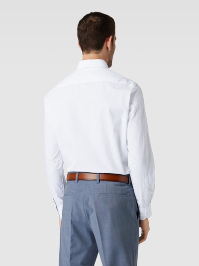 Tommy Hilfiger Tailored Regular Fit Business-Hemd mit Allover-Muster Weiss 5