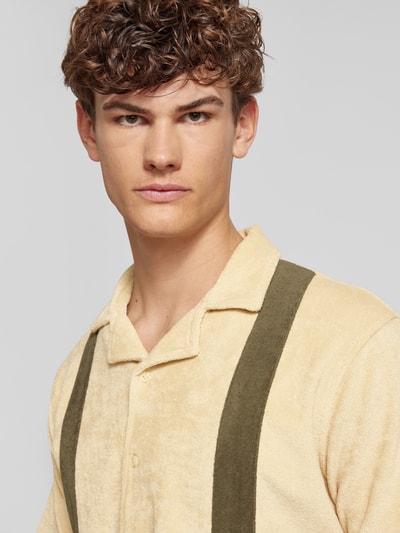 Blend Regular fit vrijetijdsoverhemd met resortkraag, model 'EUGEN' Zand - 3