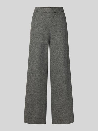 Productfoto, grijze wijdte broek met wol, model 'NALEY' van SEDUCTIVE, Dames Weite Hose, gladde textuur