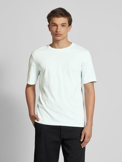 Jack & Jones T-shirt met labeldetail, model 'ORGANIC' Lichtblauw - 4