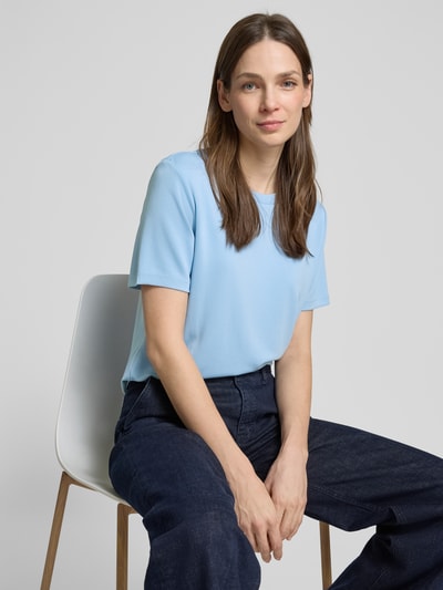 Tom Tailor Denim Loose Fit T-Shirt aus Modal-Mix Hellblau 3