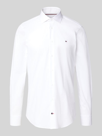 Tommy Hilfiger Tailored Slim Fit Businesshemd aus Baumwoll-Mix Weiss 2