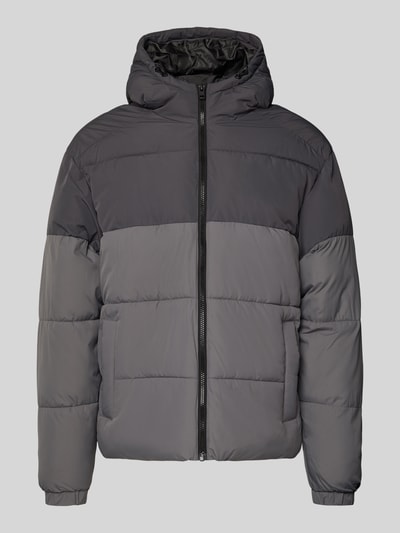 Jack & Jones Steppjacke mit Reißverschluss Modell 'MAZE' Mittelgrau 2
