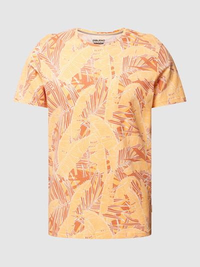 Blend T-shirt z okrągłym dekoltem model ‘FLORAL’ Jasnozielony 2