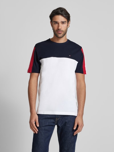 Tommy Hilfiger T-Shirt mit Logo-Stitching Marine 4