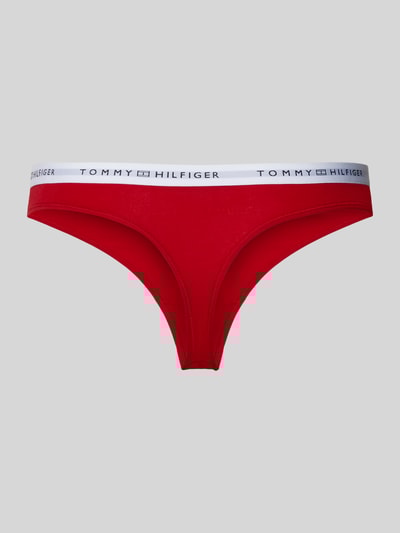 TOMMY HILFIGER String van katoenmix Rood - 3