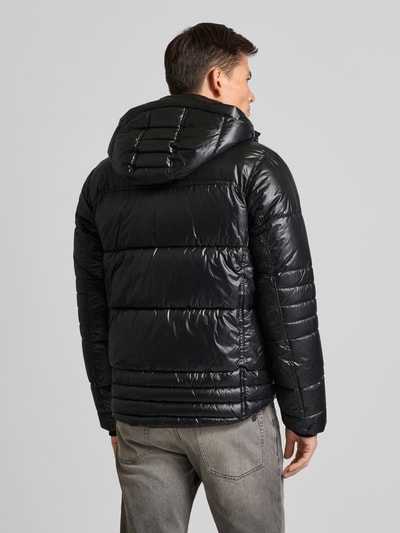 Tom Tailor Regular Fit Steppjacke aus atmungsaktivem Material mit abnehmbarer Kapuze Black 5