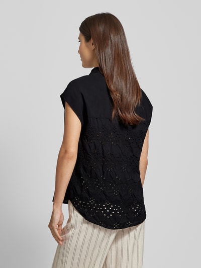 Emily Van den Bergh Blusenshirt mit Umlegekragen Black 5