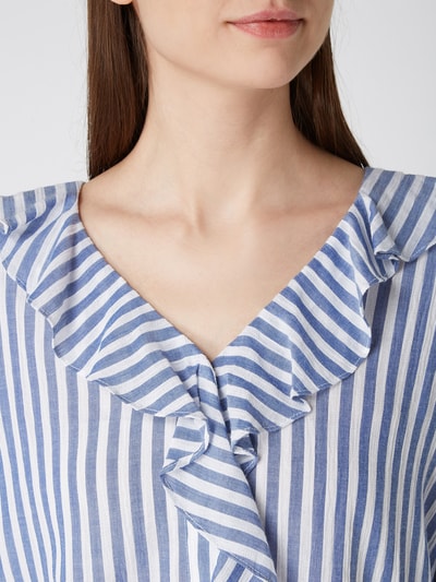 Opus Bluse mit Streifenmuster  Marineblau 3
