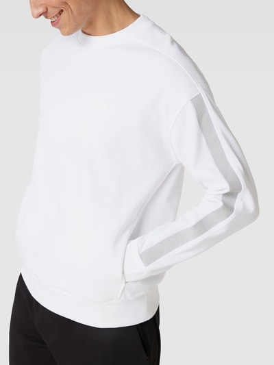 CK Calvin Klein Sweatshirt mit Logo-Print Weiss 3