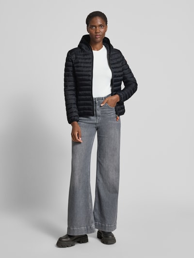 SAVE THE DUCK Gewatteerd jack met capuchon, model 'DAISY' Zwart - 1