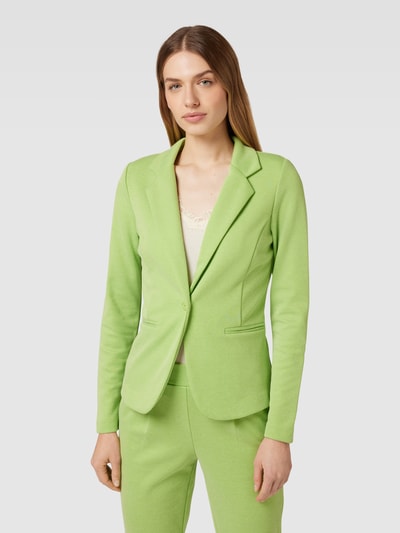 ICHI Blazer mit Reverskragen und Strukturmuster Modell 'KATE' Neon Gruen 4