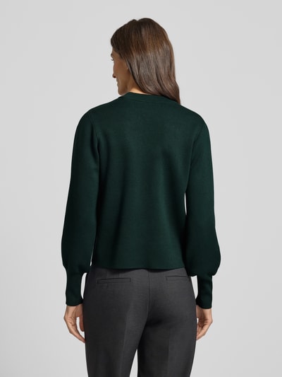 Jake*s Collection Strickpullover mit gerippten Abschlüssen Smaragd 5