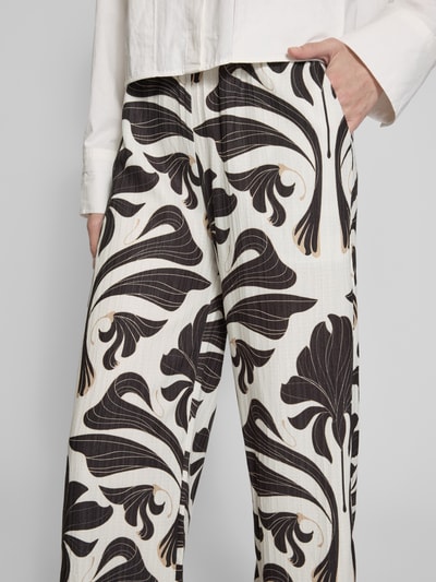 ZABAIONE Stoffen broek met elastische band Zwart - 3